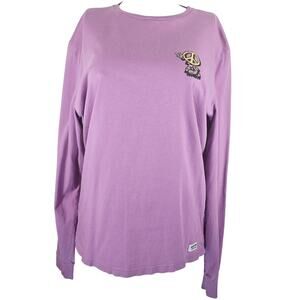Burton Organic Cotton Lavendar Athletic Atleisure Women's Long Sleeve T-Shirt M